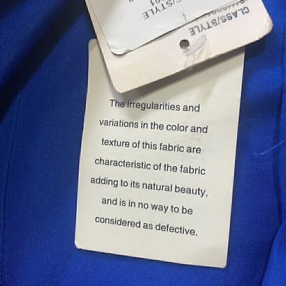 David's Bridal Faux-Wrap Pleated Chiffon Bridesmaid Dress Sz 4 Blue STYLE#F19585 - Picture 12 of 13